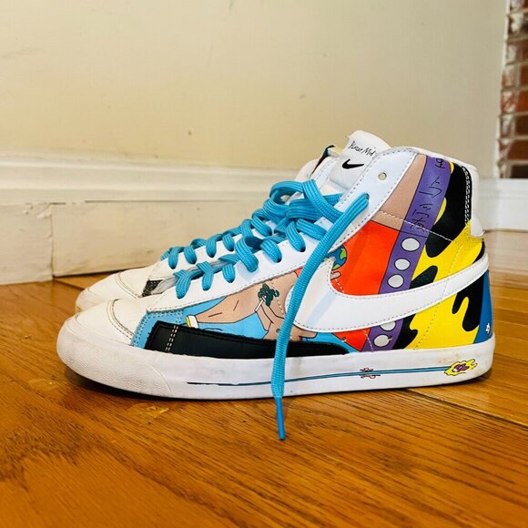 Size 9.5 - Nike Blazer Mid 77 Flyleather x Ruohan Wang - Picture 8 of 16